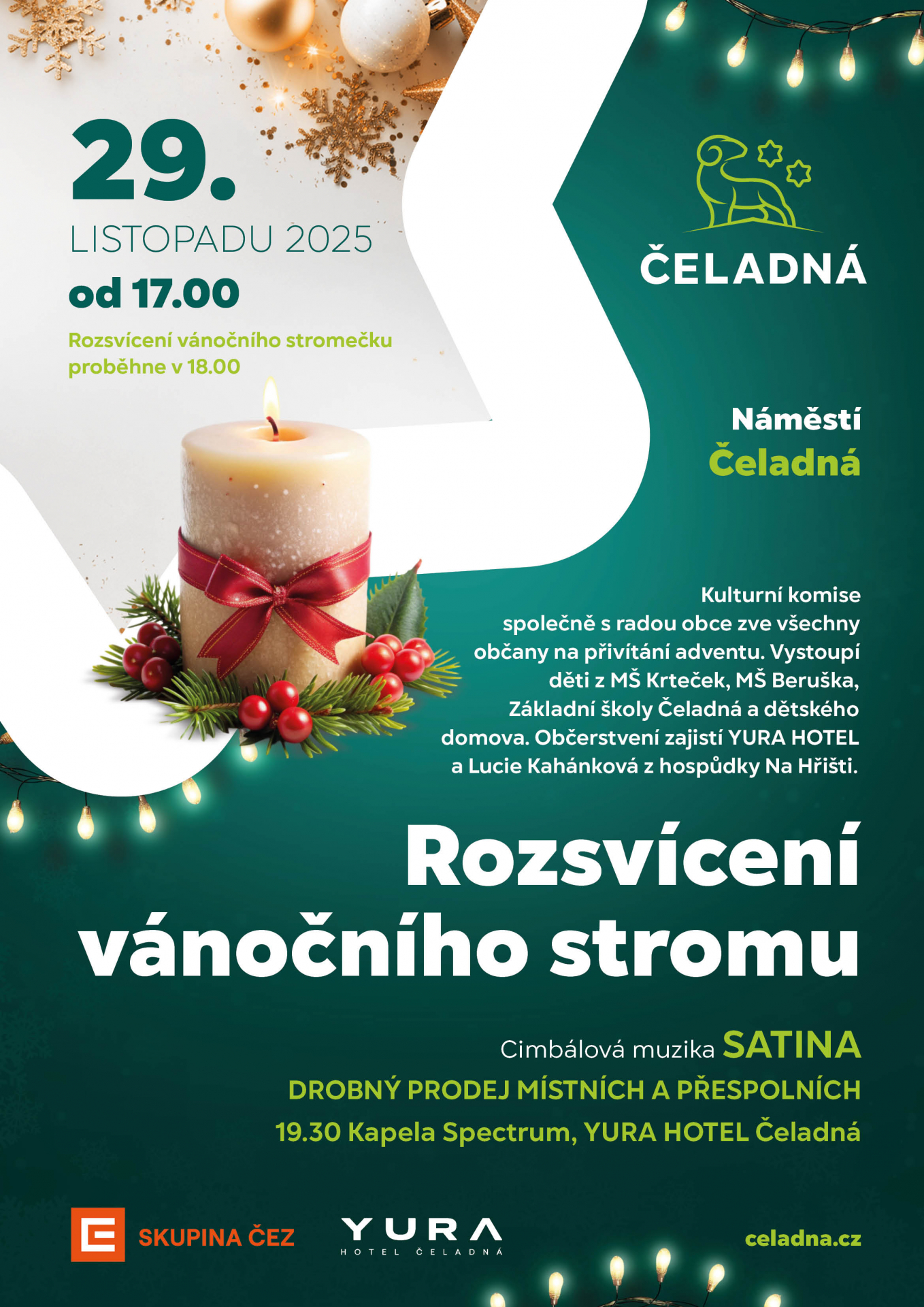 Rozsvícení vánočního stromu