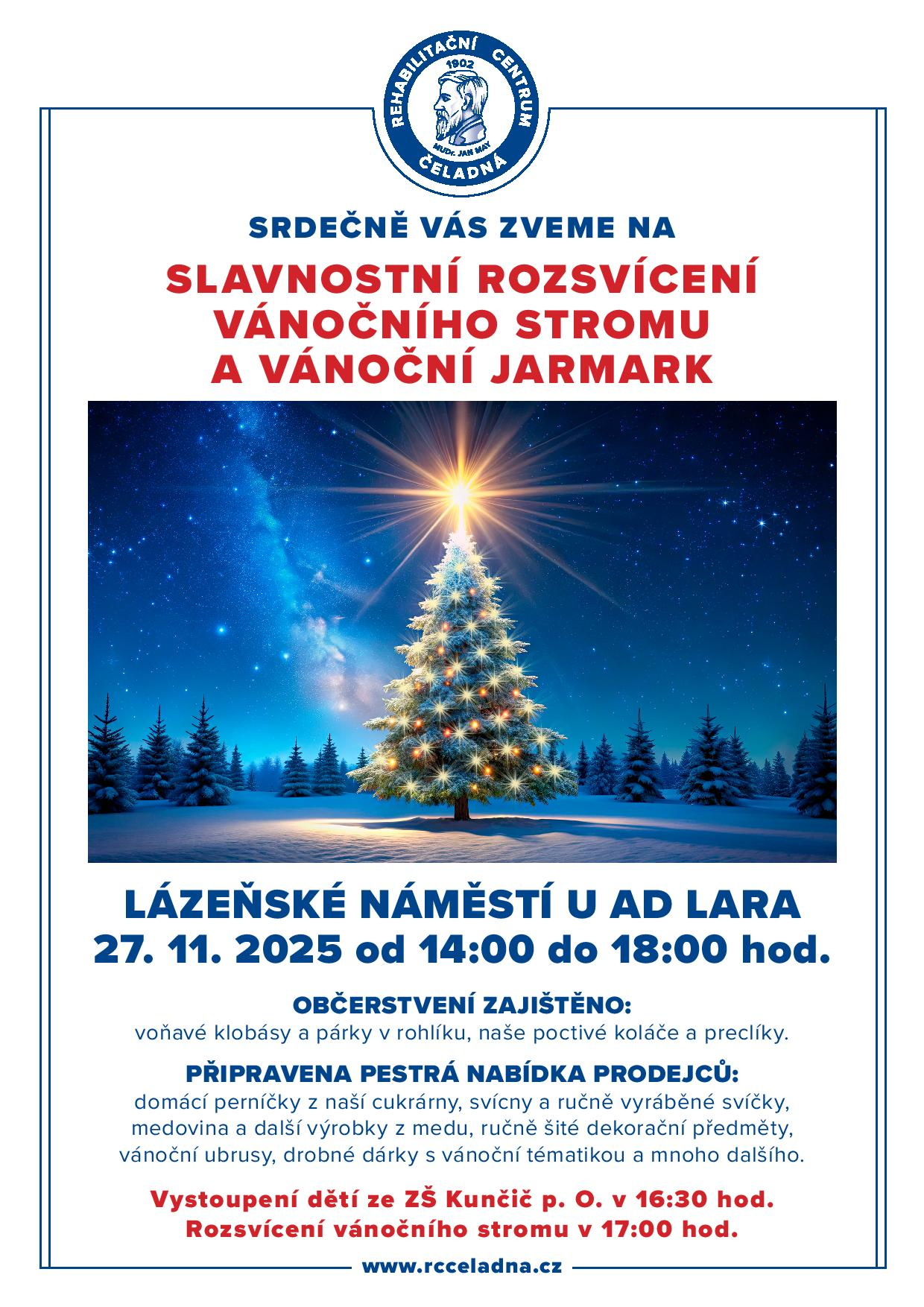 Rozsvícení vánočního stromu v RC Čeladná