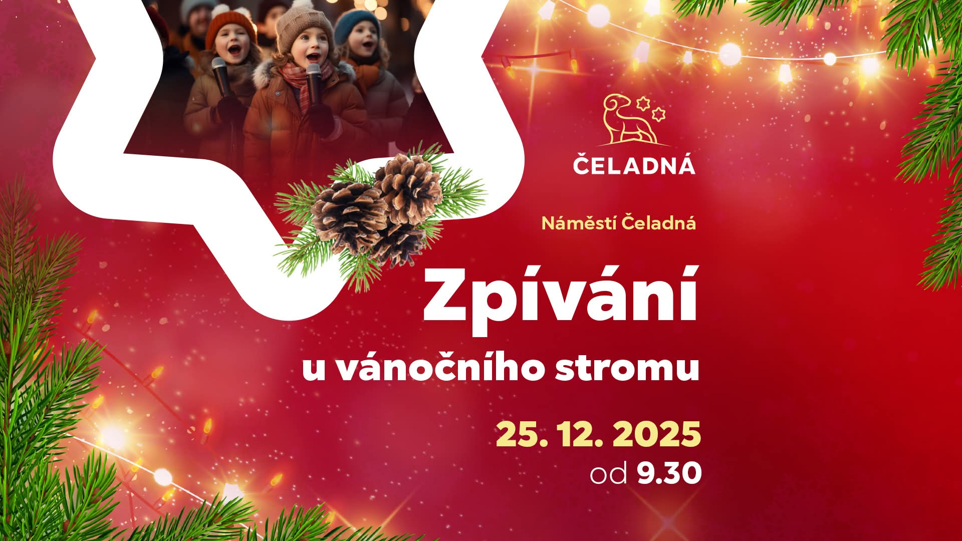 Zpívání u vánočního stromu