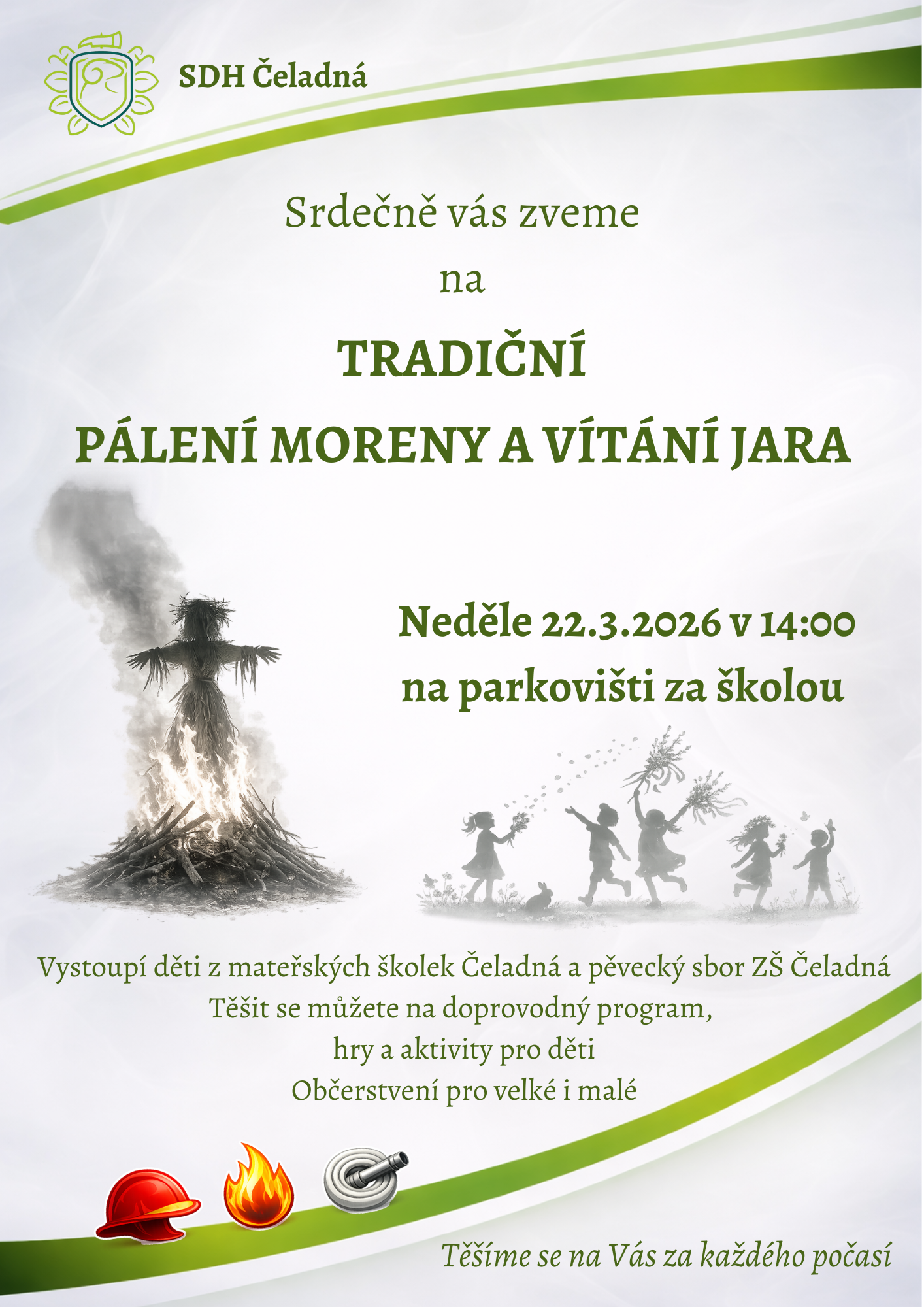 Tradiční pálení Moreny a vítání jara