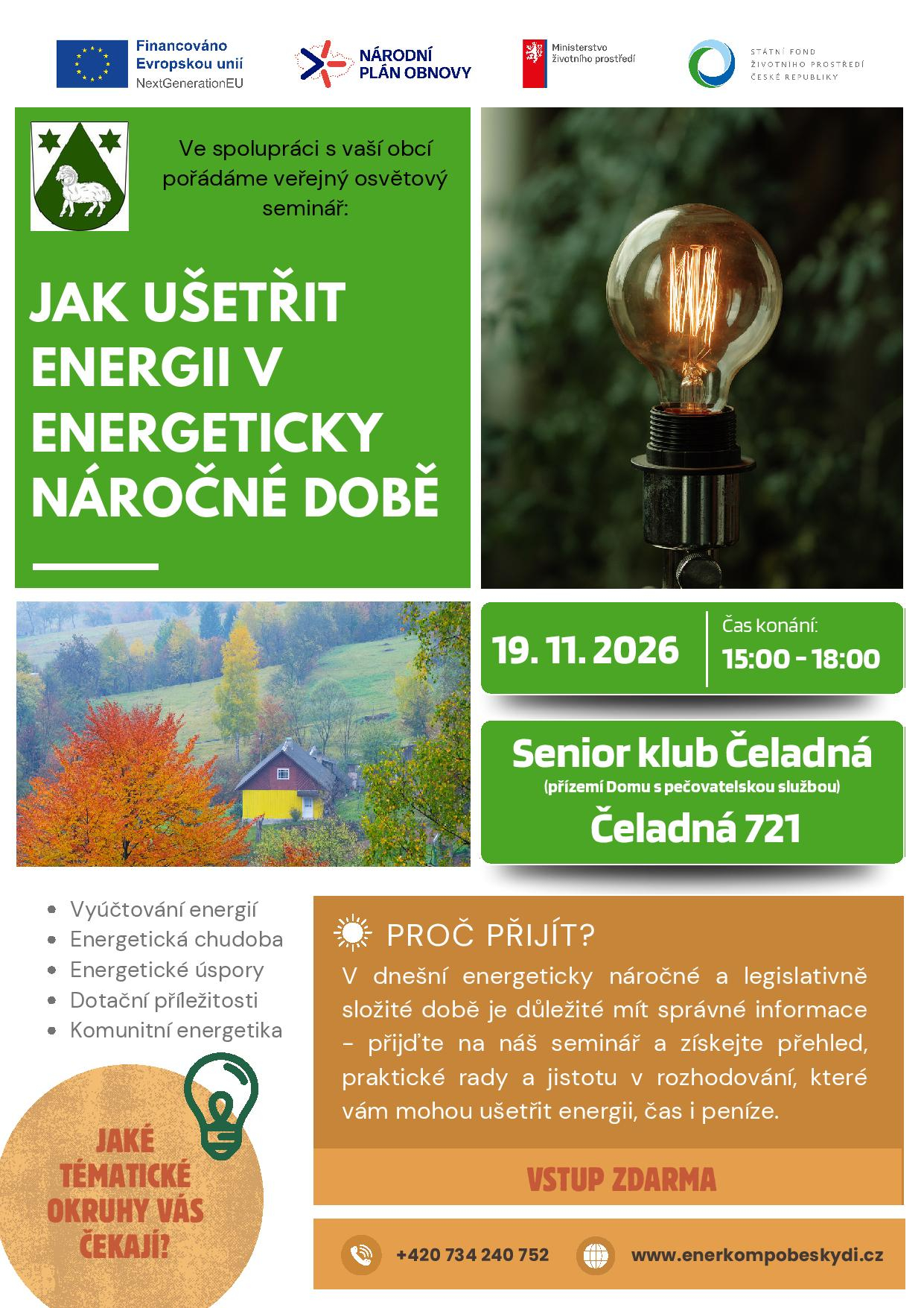 Jak ušetřit energii v energeticky náročné době